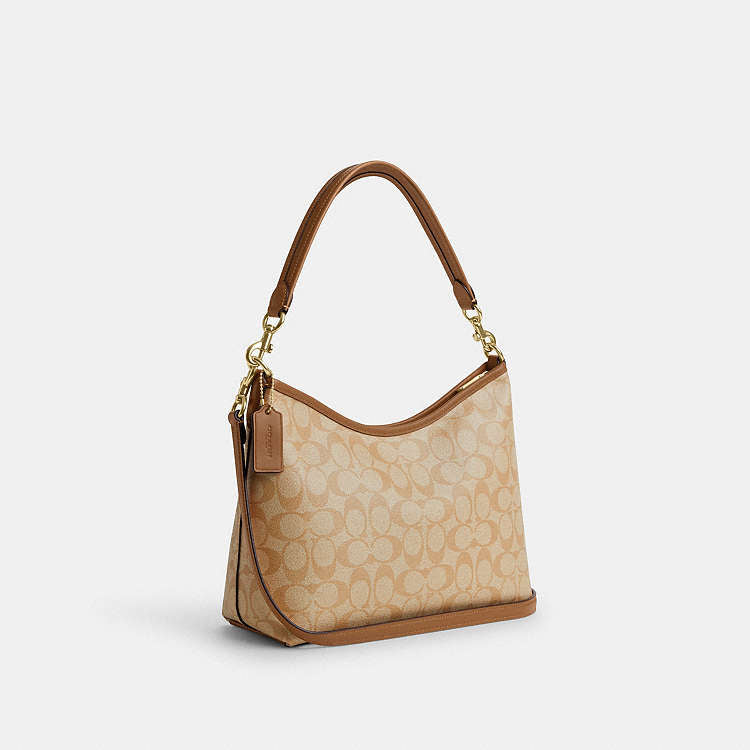 Coach Laurel Shoulder Bag In Signature Canvas – Sac à Épaule Élégant