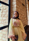 Robe Longue Bohémienne Chic – Jaune Pastel