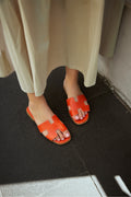 Sandales Oran Hermès Orange