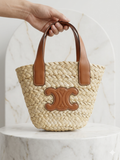 CELINE Mini Triomphe Tote Bag “Natur” – Sac Tote Élégant & Raffiné