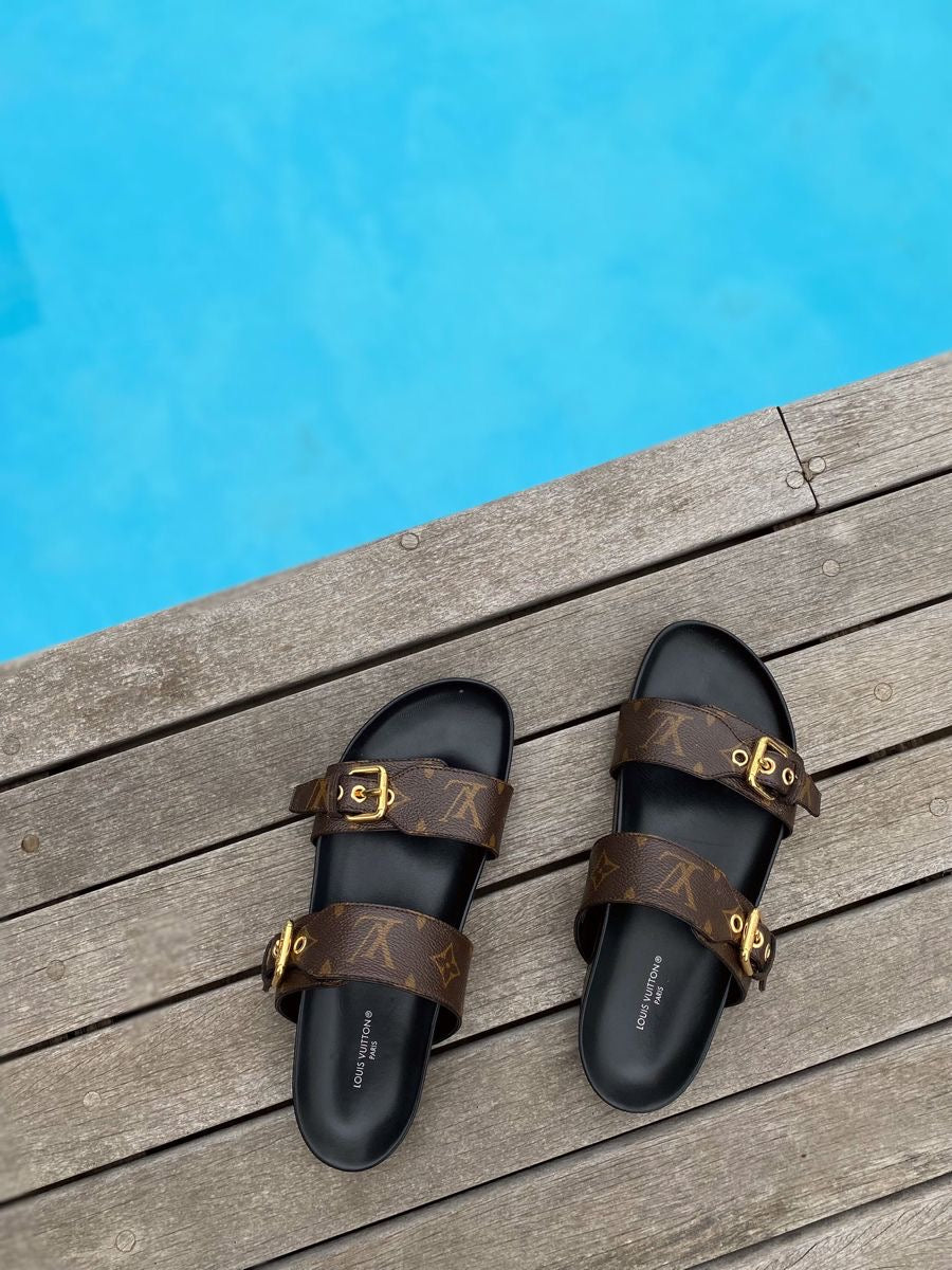 Louis Vuitton Bom Dia Flat Comfort Mule – Sandales Luxe & Confort