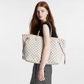 Louis Vuitton Neverfull GM Tote – Damier Azur & Rose Ballerine