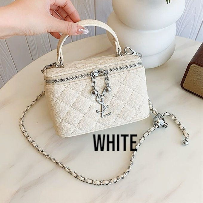 Saint Laurent Vanity Case "Gaby" en Blanc