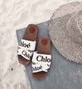 Chloé Woody Slides White