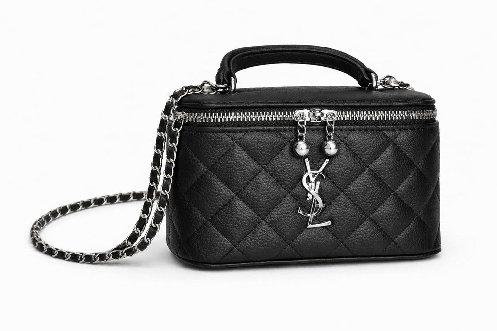 Saint Laurent Vanity Case "Gaby" en Noir