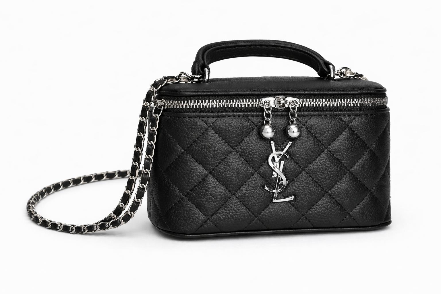 Saint Laurent Vanity Case "Gaby" en Noir