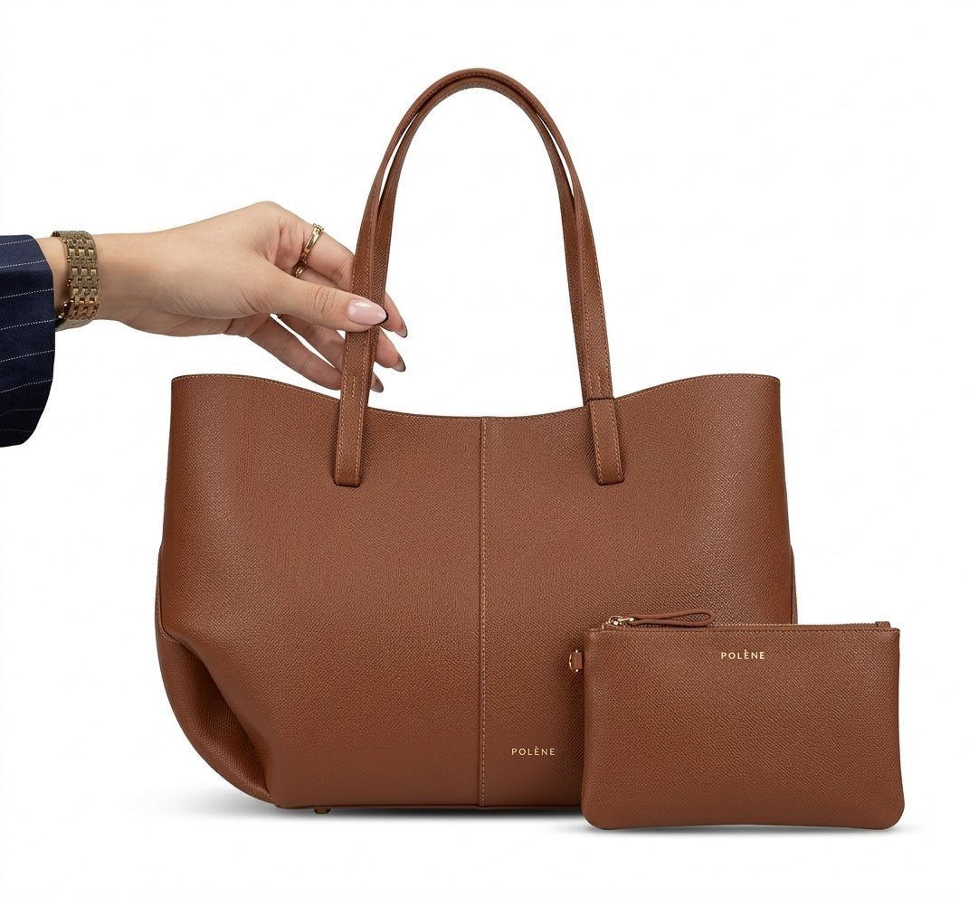 Polène Cyme Tote Bag – Sac Cabas Femme Élégant & Iconique