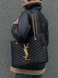 Saint Laurent Big Puffer Bag Gold Chain – Sac Matelassé Luxe