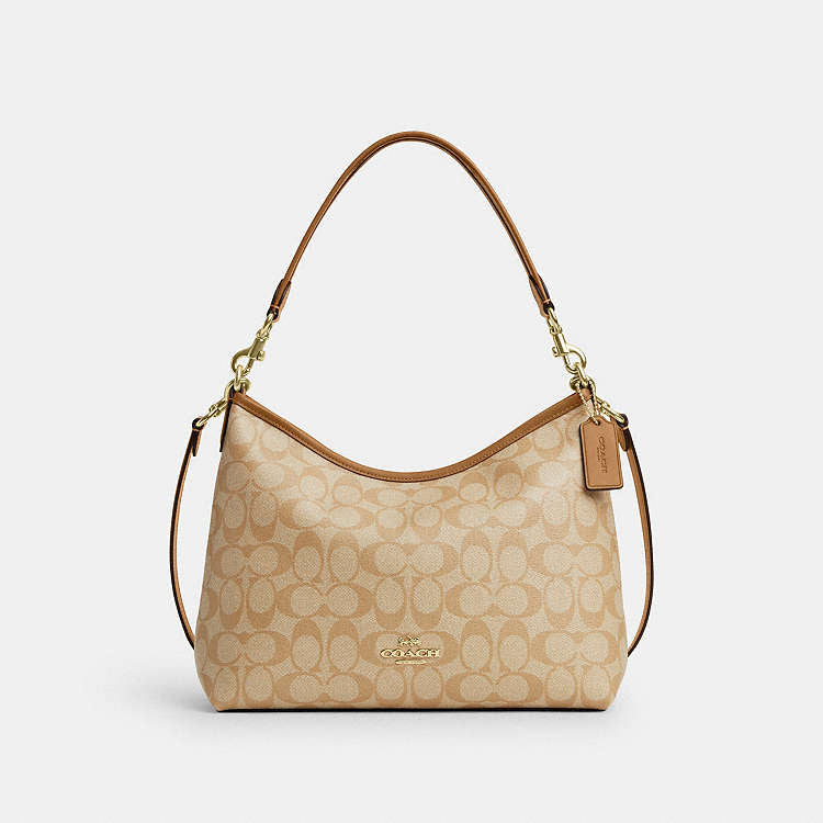 Coach Laurel Shoulder Bag In Signature Canvas – Sac à Épaule Élégant