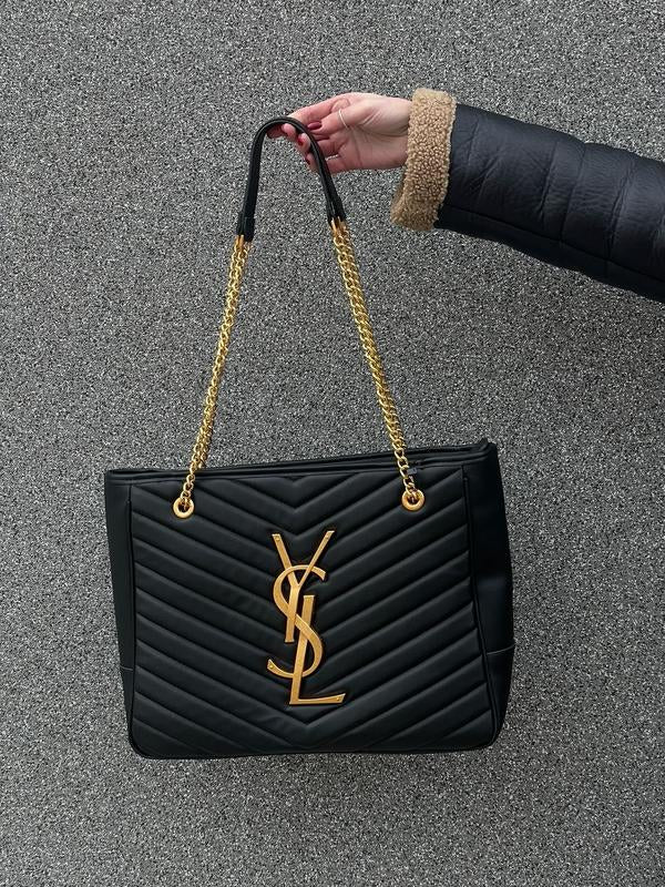 Saint Laurent Big Puffer Bag Gold Chain – Sac Matelassé Luxe