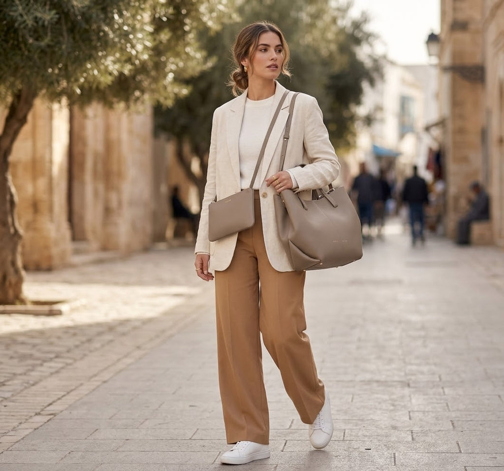 Polène Cyme Tote Bag – Sac Cabas Femme Élégant & Iconique