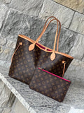 Louis Vuitton Neverfull MM With Pouch – Monogram Pivoine