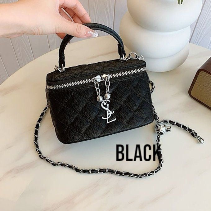Saint Laurent Vanity Case "Gaby" en Noir