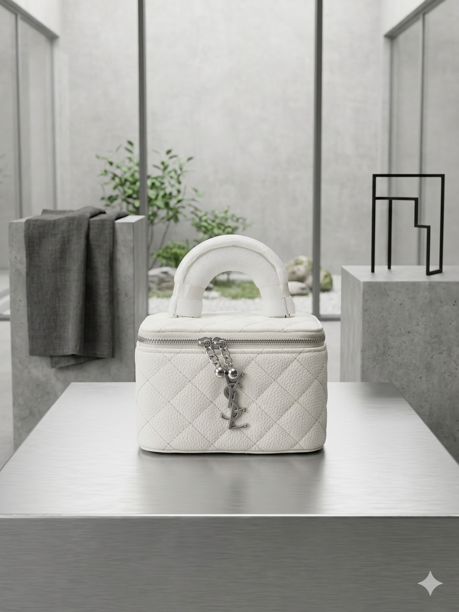 Saint Laurent Vanity Case "Gaby" en Blanc