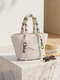Chloé Woody Woven Raffia Basket Bag – Sac Panier Chic & Naturel