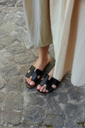 Sandales Oran Hermès Black