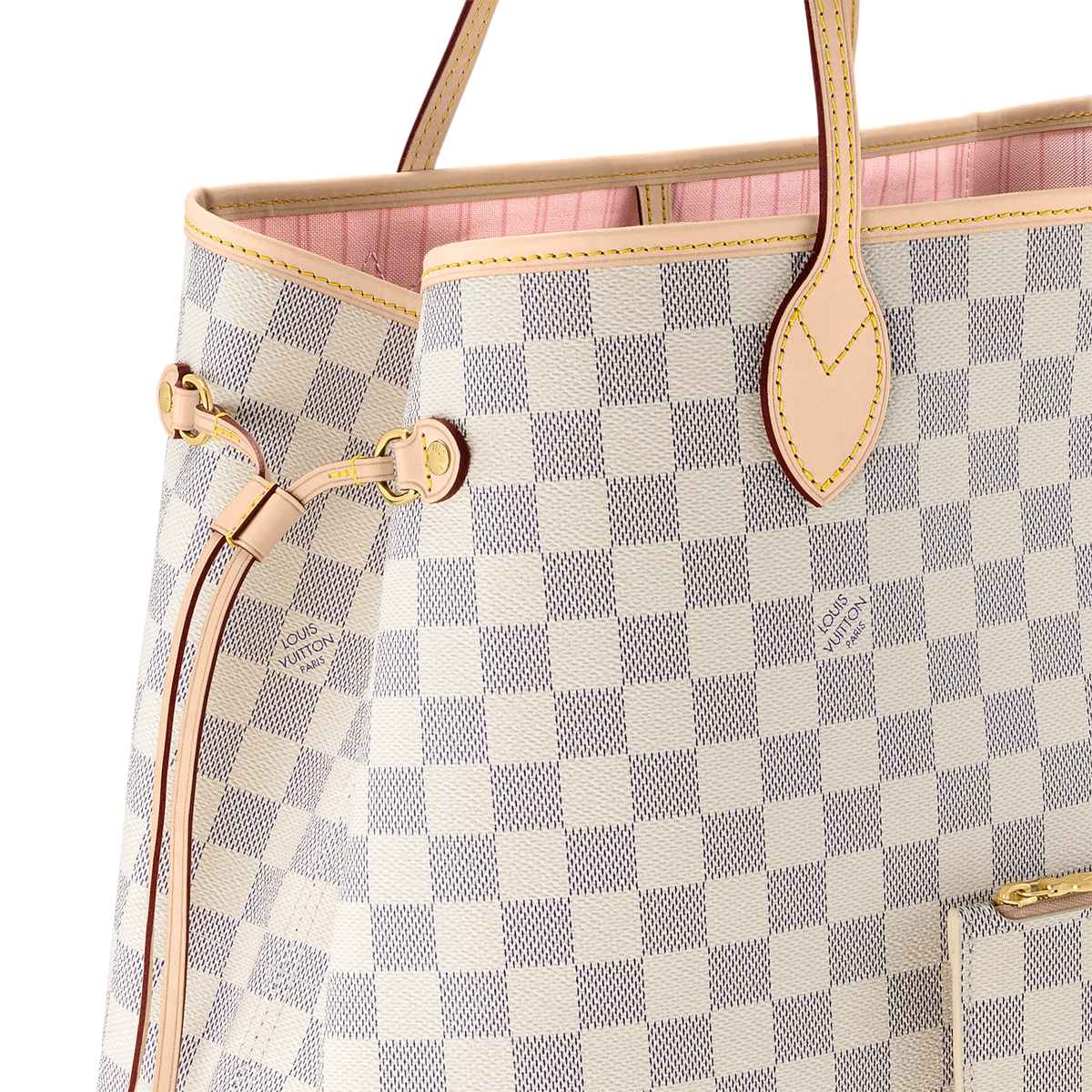 Louis Vuitton Neverfull GM Tote – Damier Azur & Rose Ballerine