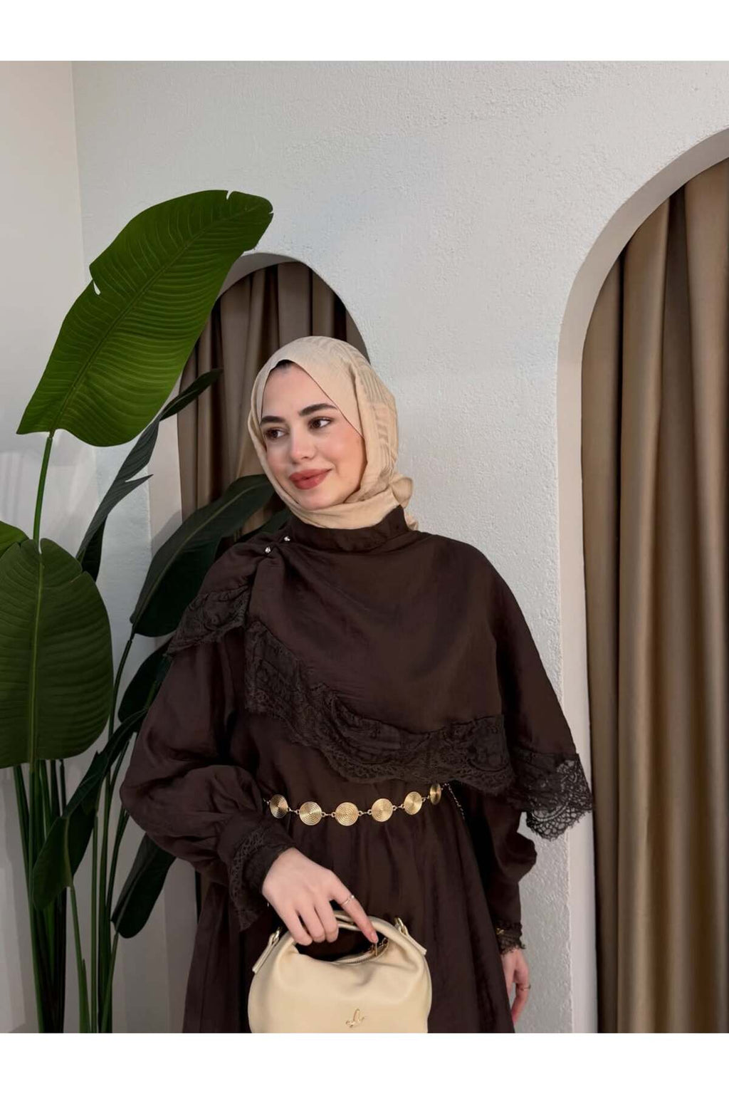 Robe Longue Chic – Marron Chocolat