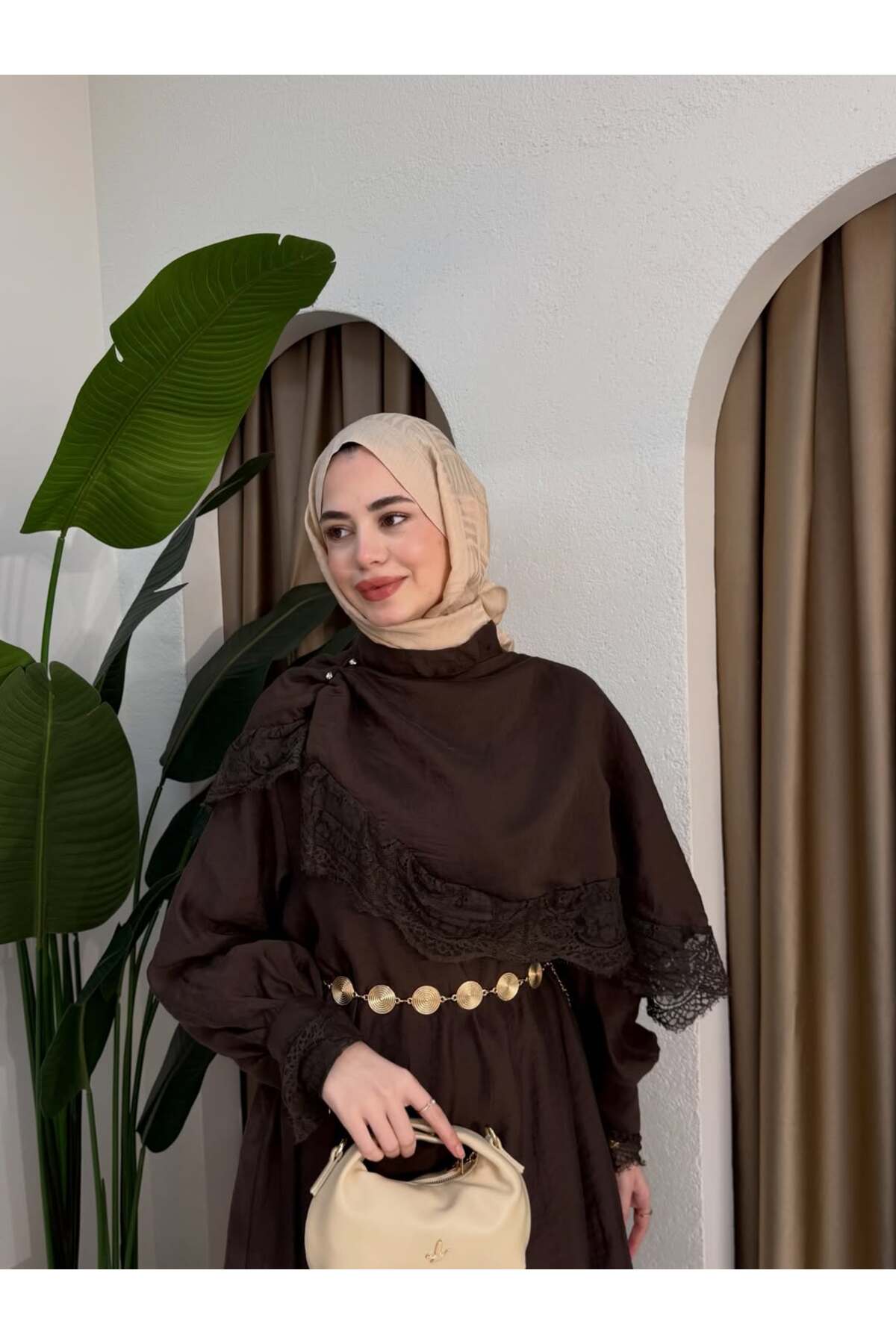 Robe Longue Chic – Marron Chocolat