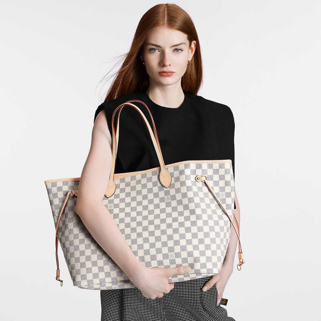 Louis Vuitton Neverfull GM Tote – Damier Azur & Rose Ballerine