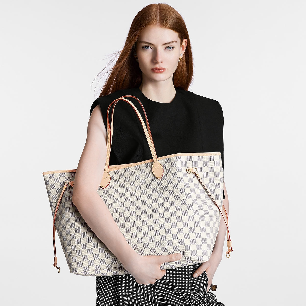 Louis Vuitton Neverfull GM Tote – Damier Azur & Rose Ballerine